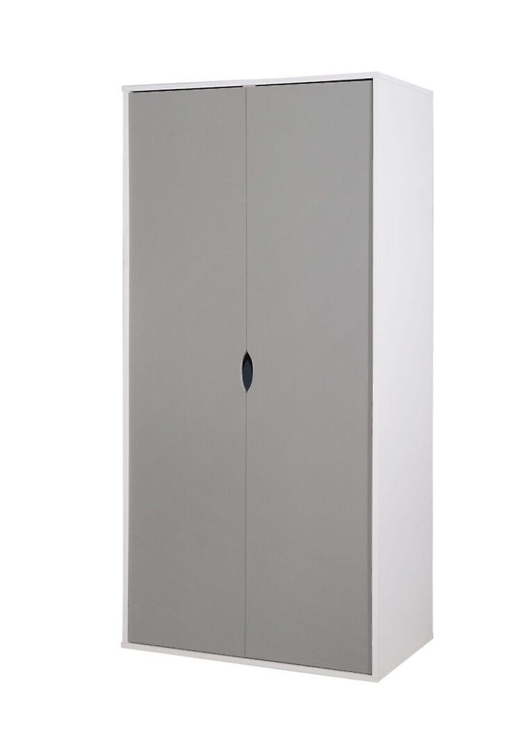 Dallone 2 Door Wardrobe White & Grey