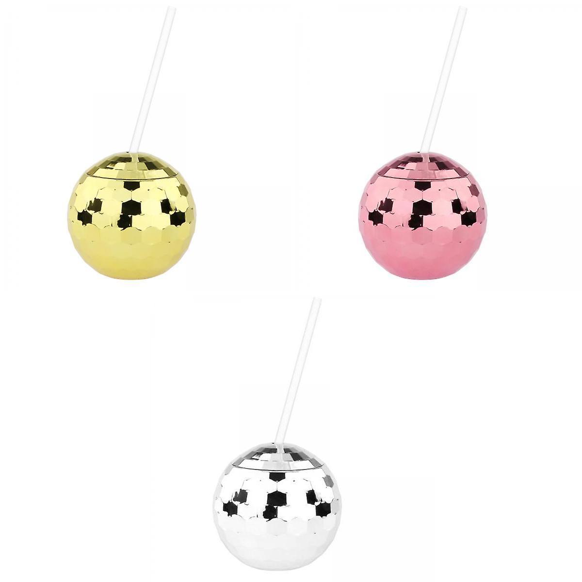 3x 600ml diskokuglekopper vindrikkopper til barfest dekoration