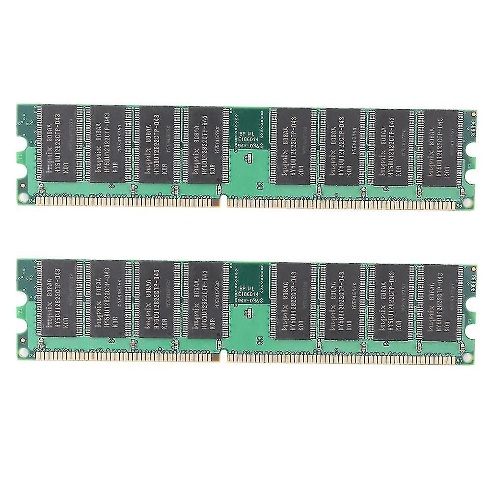 2x Ddr 1gb Pc Memory Ram Ddr1 Desktop Pc3200 400mhz 184 Pin Non-ecc Computer Memoria Module