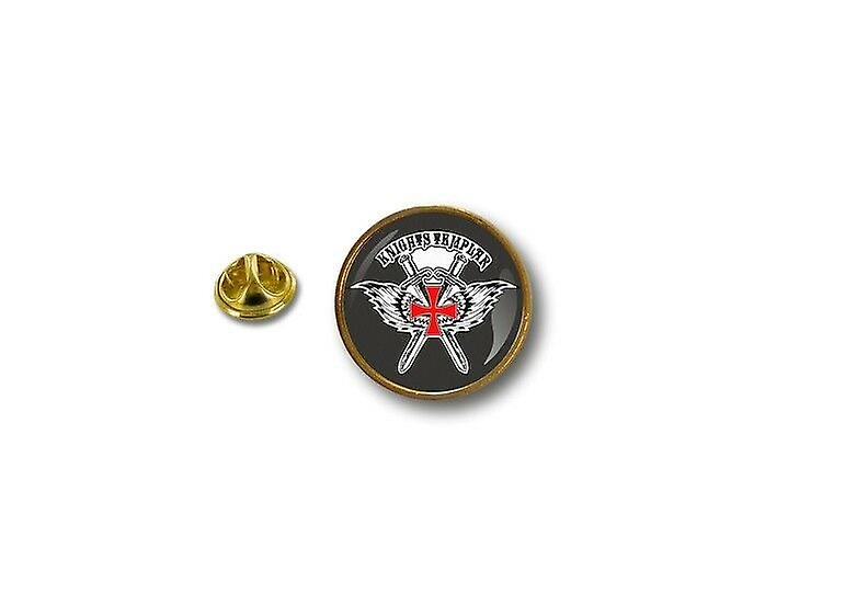 thumbnail image 2 of Metal Biker Pin Badge – Templar Seal Design, Made In France 2 of 6