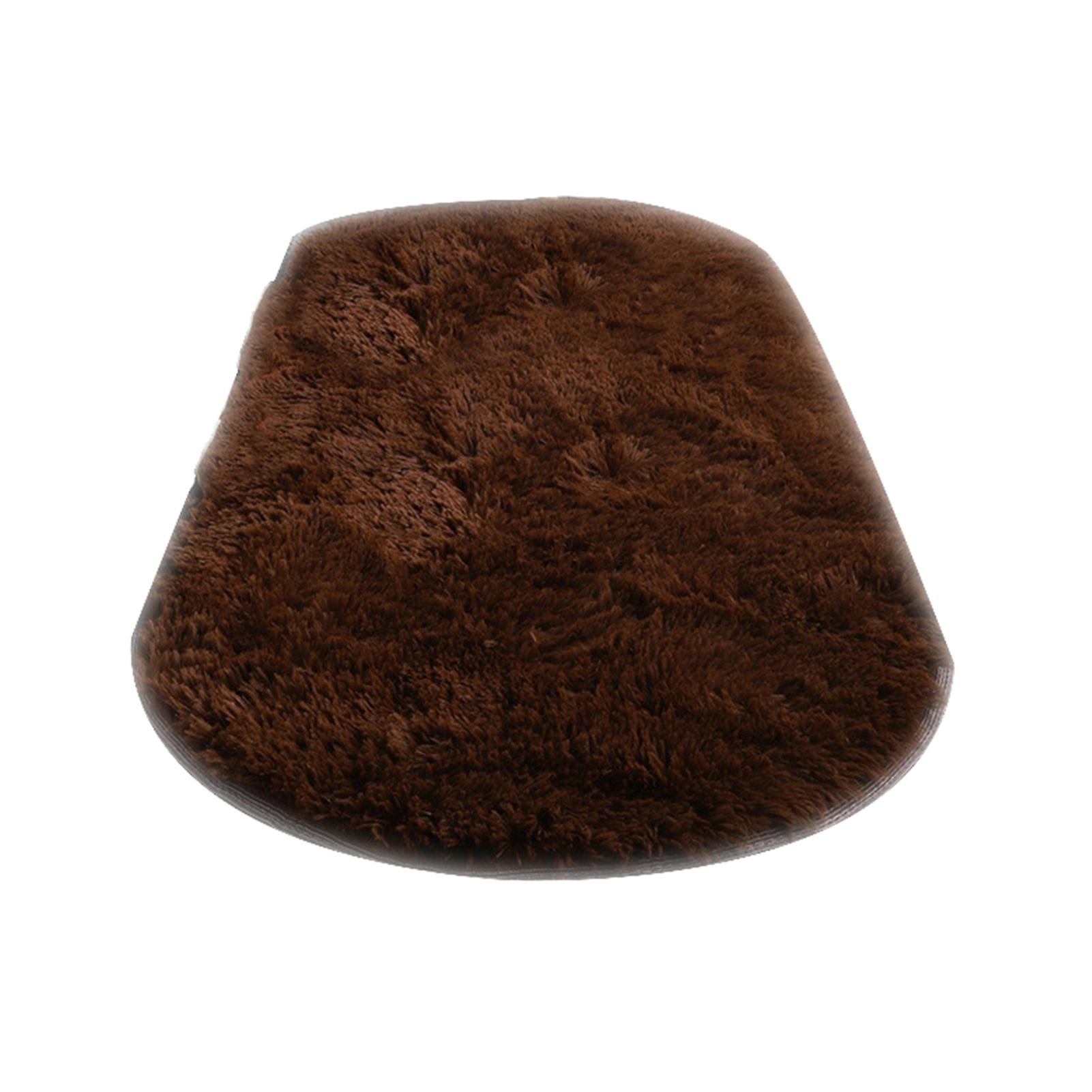 Oval Shape Plush Carpet