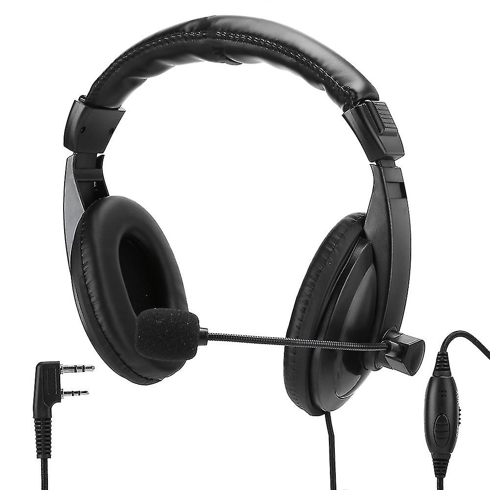 Noise-Cancelling Over-Ear Headphones with PTT Mic for Kenwood TK Radios - Durable & Reliable