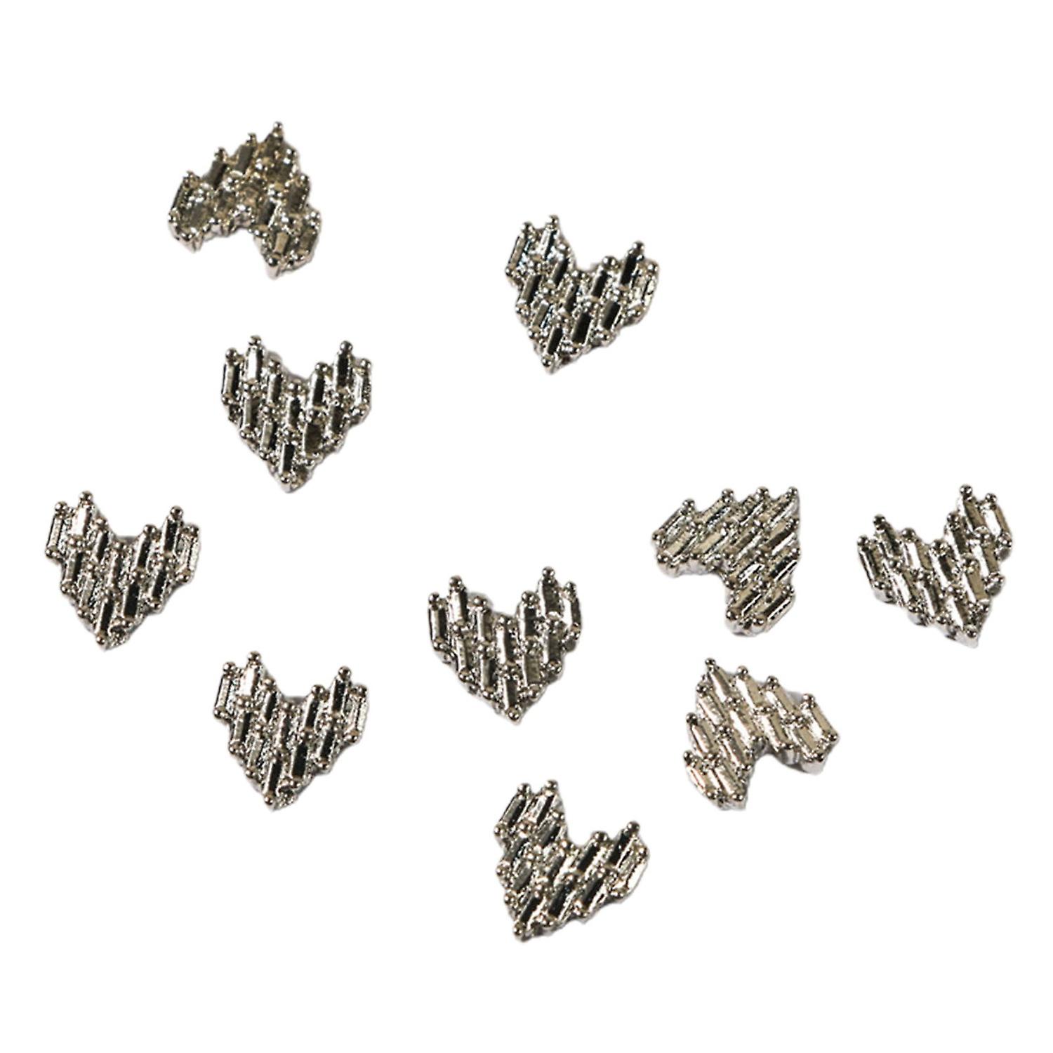 10Pcs Nail Rhinestones Sparkling Creative Shape Shiny Visual Effect Vivid Color Wide Application Dec