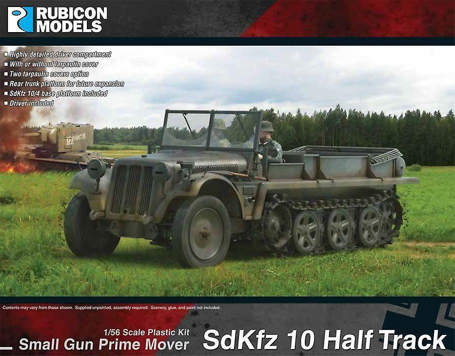 Rubicon RU-280108 SdKfz 10 Half Track - 1:56 scale (28mm) Wargame Plastic Kit Historical Scale model