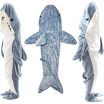 NENAGGE Shark Blanket Hoodie Adult Wearable Shark Blanket NENAGGE Shark Blanket Hoodie Adult Wearable Shark Blanket