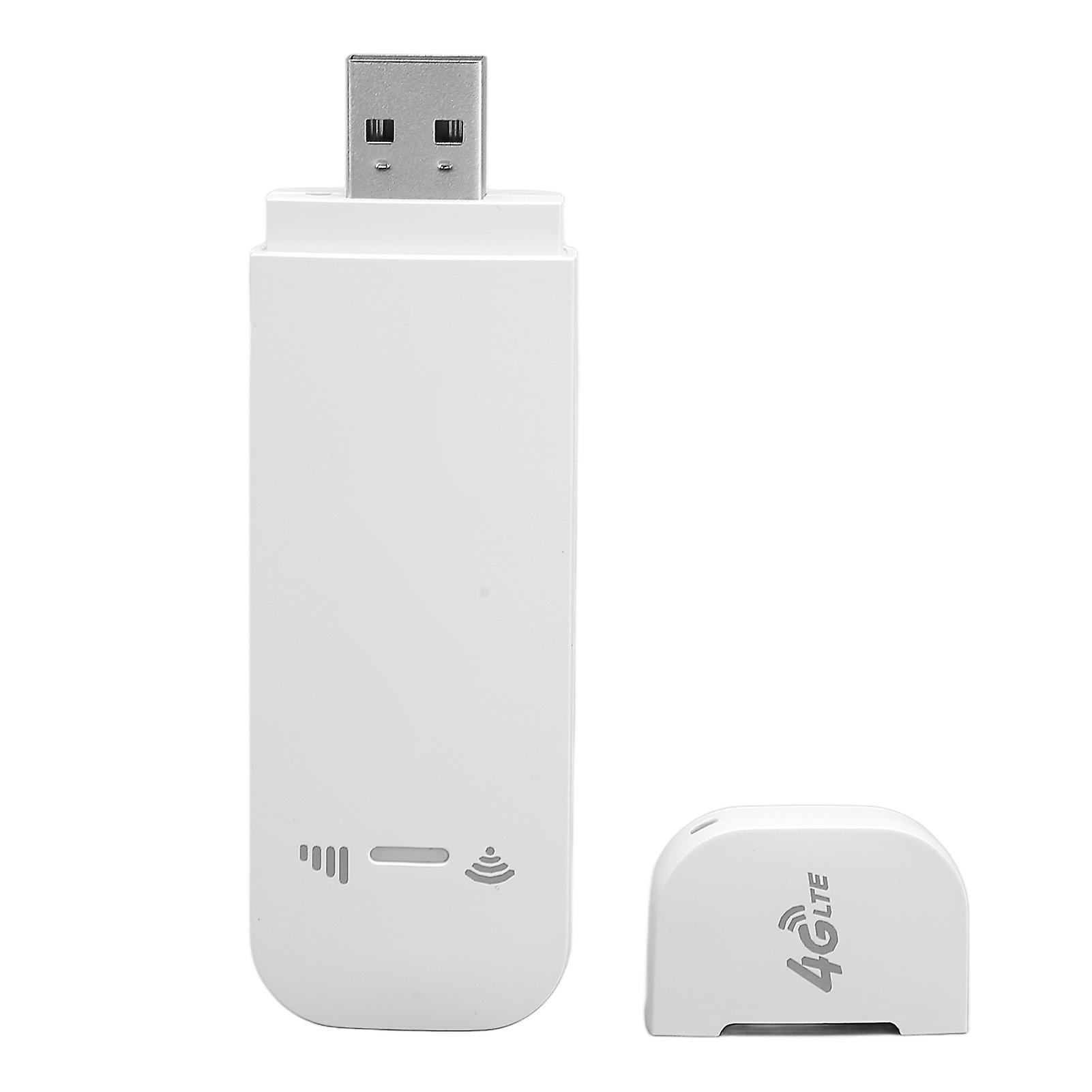4G LTE 150Mbps Mobile Wi-Fi Hotspot, USB Portable Wi-Fi Router with SIM Card Slot, for Outdoor Travel, White