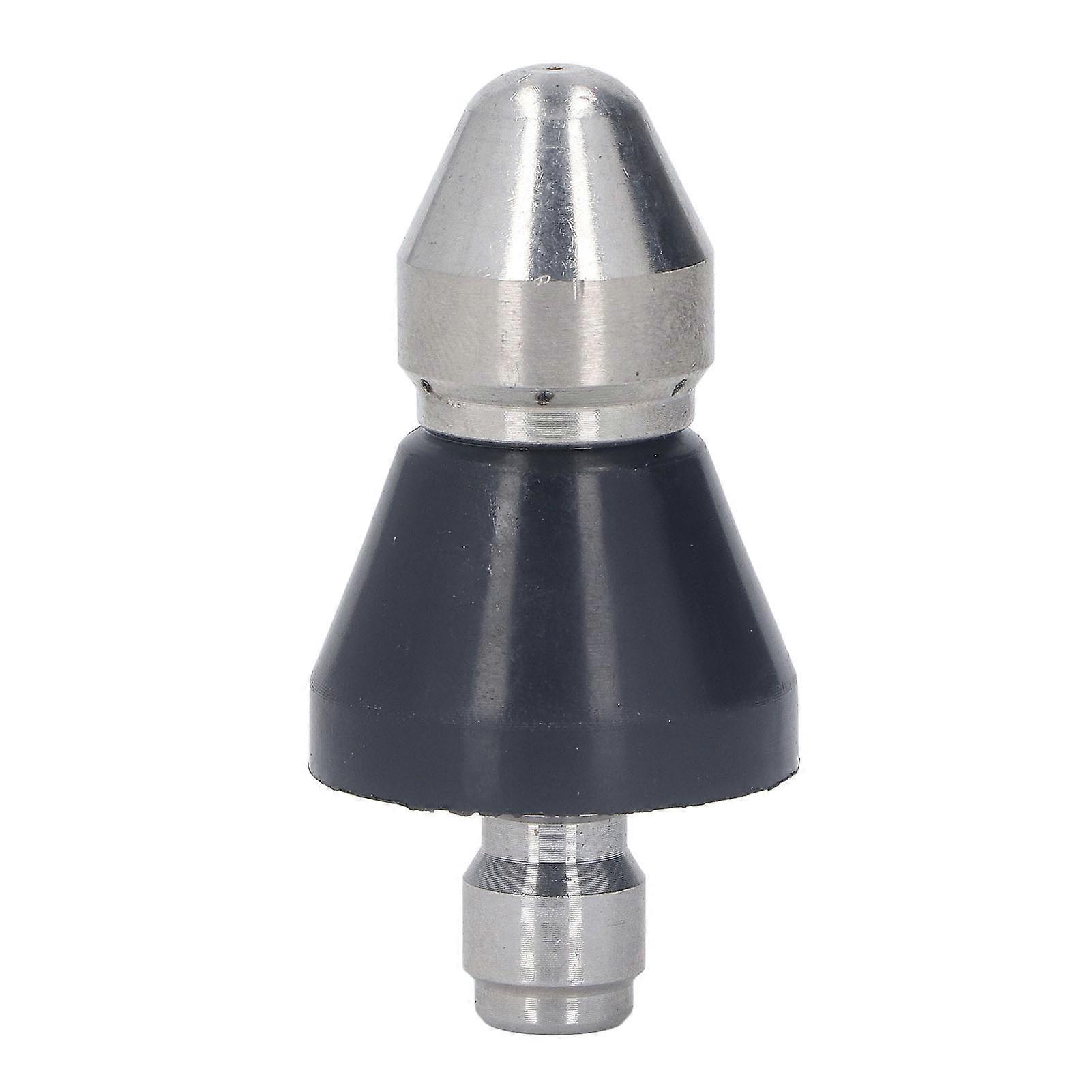 Qukaim Pointed Turbo Nozzle Pressure Washer Turbo Nozzle, Pointed 5000PSI Stainless Steel Replacement Nozzle for Middle Head, 6 Holes, 1/4in NPT,