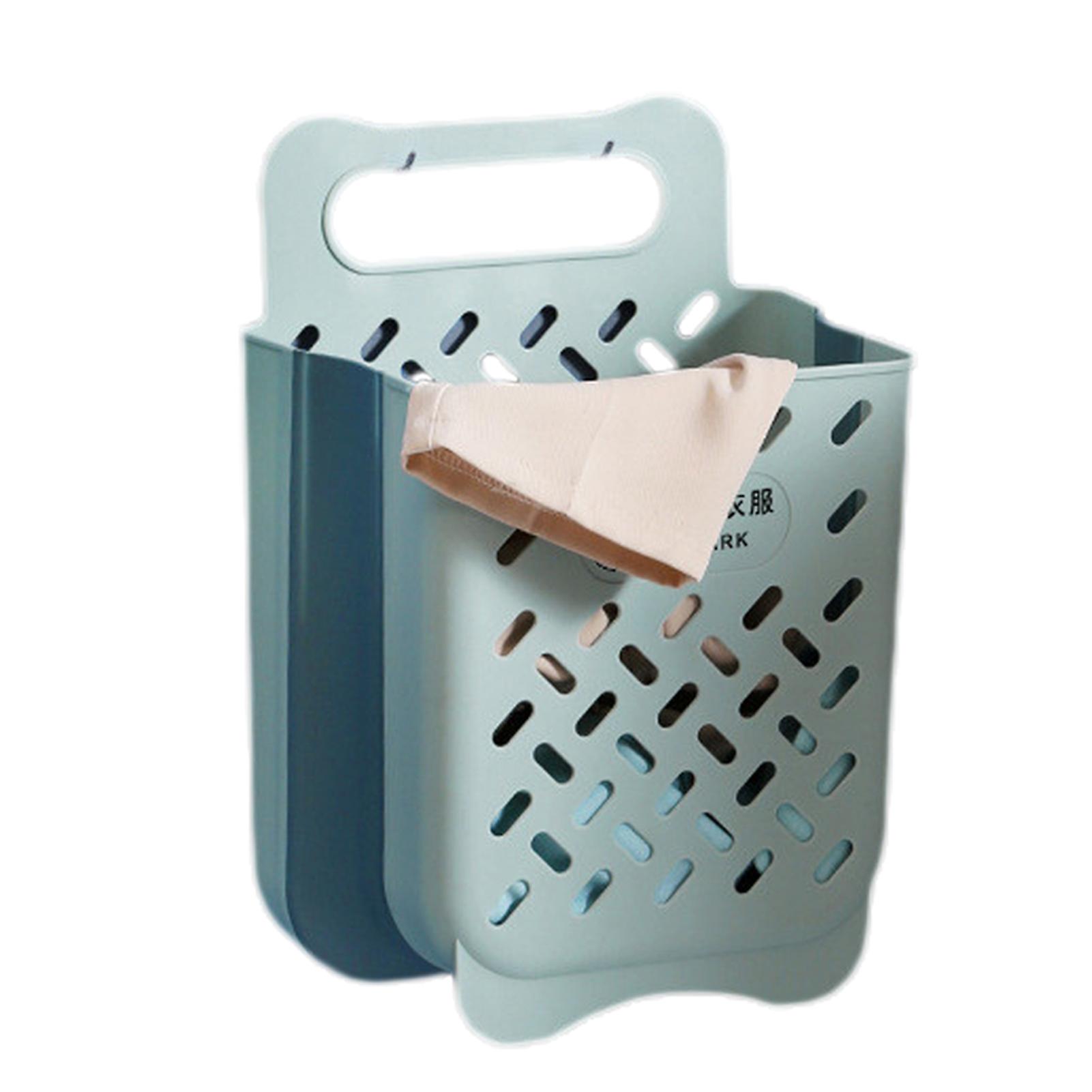 Storage Baskets Wall-Mounted Folding Storage Basket Storage Bins Saving Space for Organizing Home