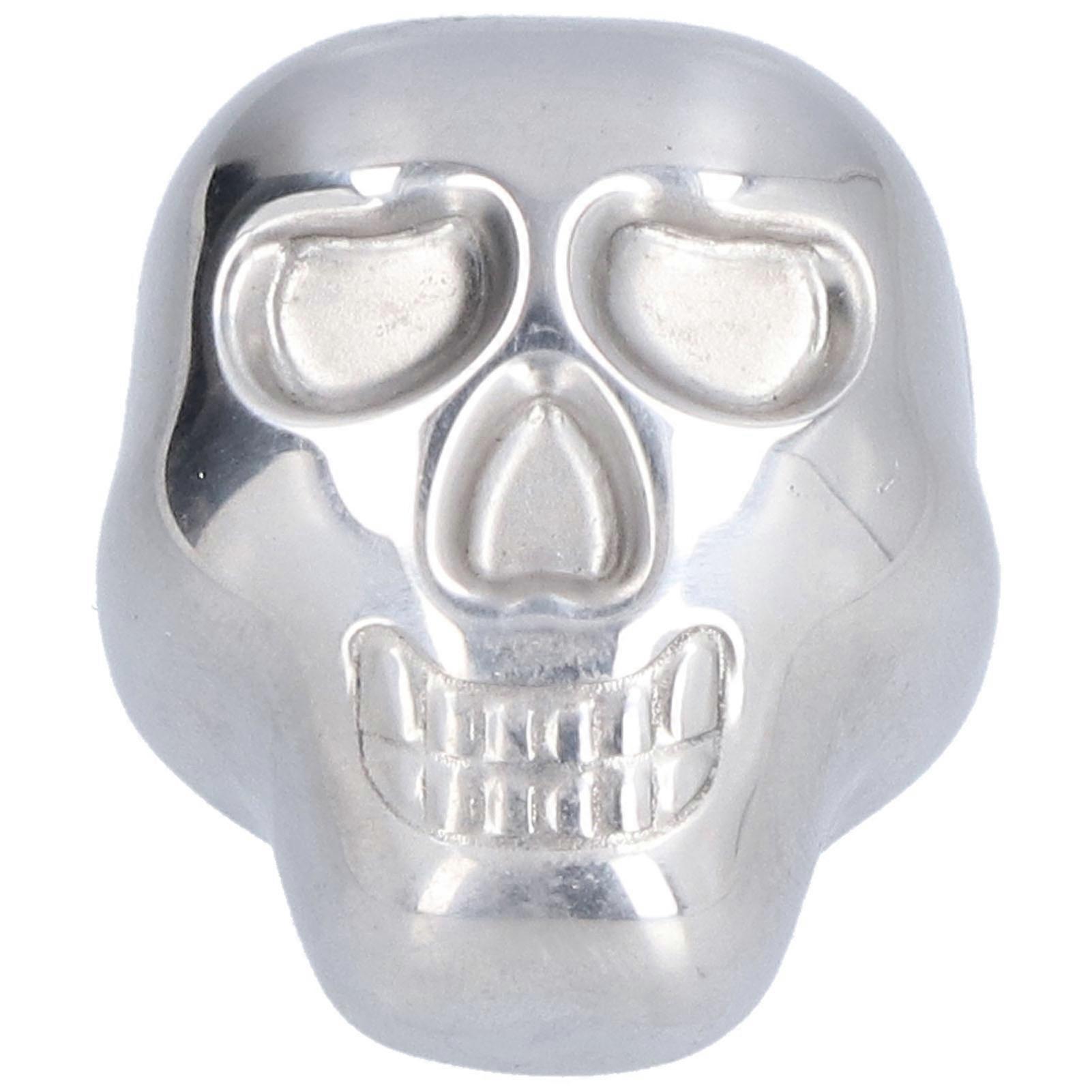 Skull Shaped Ice Cube Stainless Steel Reusable Whiskey Wine Stone for Bar Home Kitchen