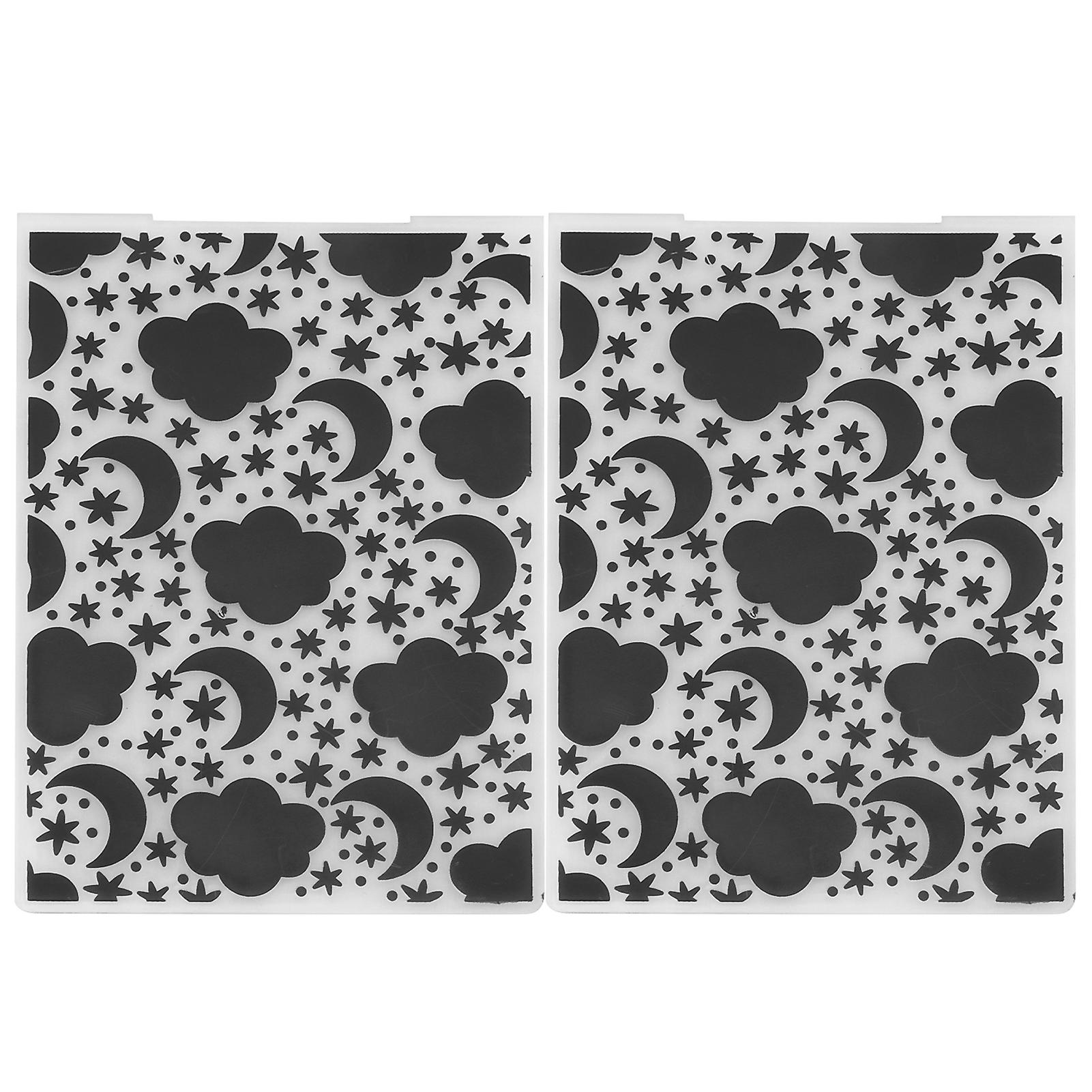 2Pcs Embossing Baking Molds: DIY Cake Decoration Tools for Perfect Biscuits, Moon Cakes, and Bread