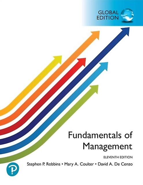 Fundamentals Of Management Global Edition by David DeCenzo Paperback Book