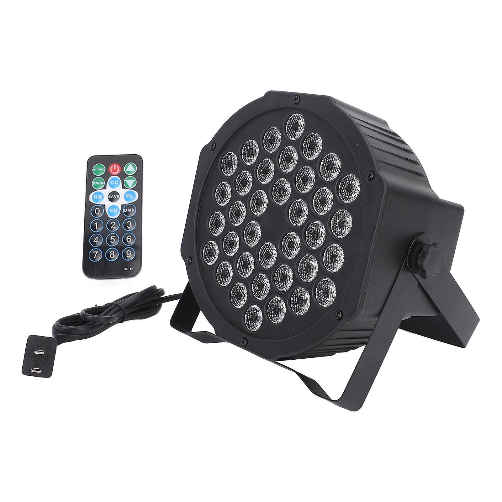 36 LED RGB UV Party Stage Light Colour Changing Lighting Effects Remote Controlled Adjustable Brightness 100-240V KTV Bar Dance Floor Addition for Atm