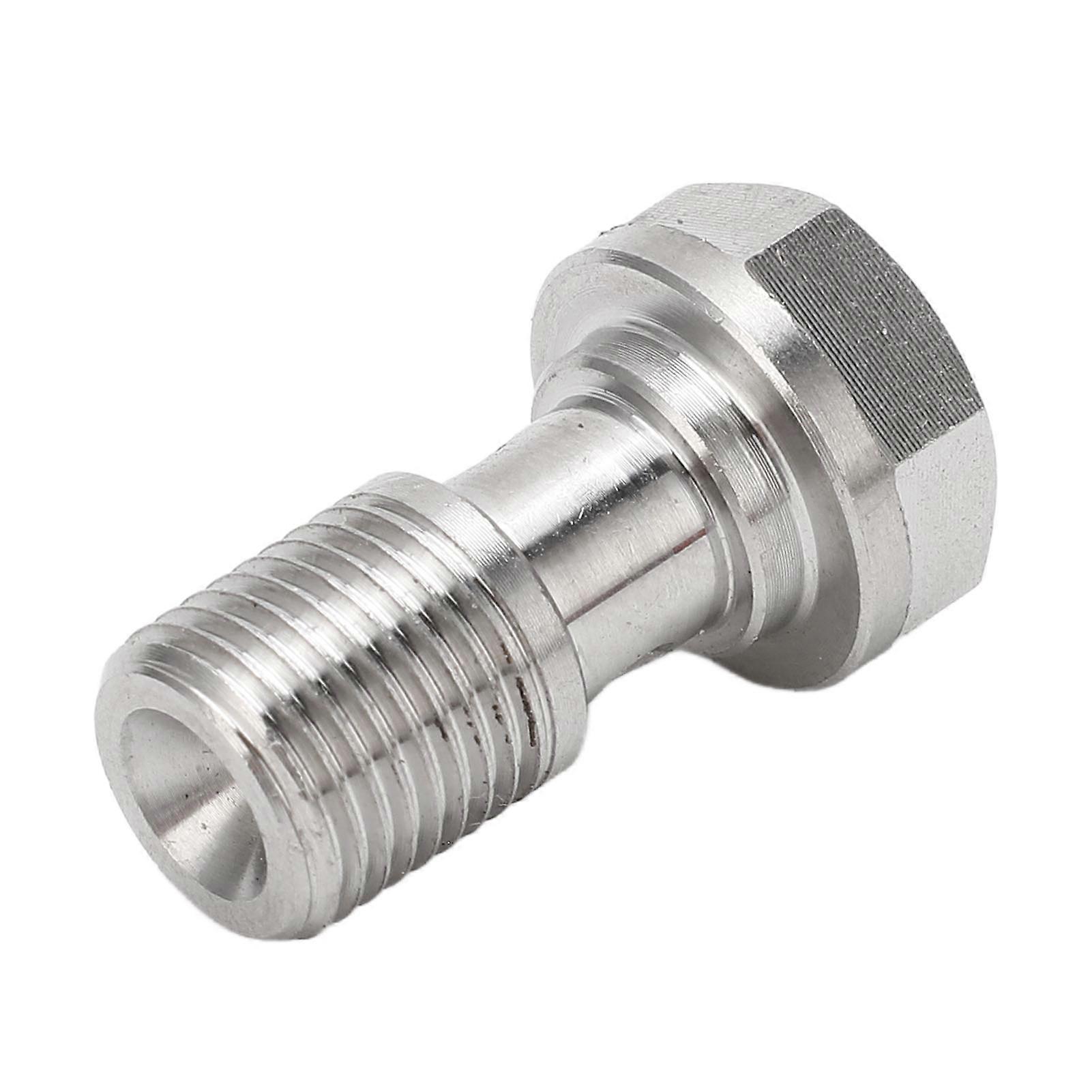 7/16in‑24 Banjo Bolt with 1.5mm Restrictor Stainless Steel for Brake Lines Clutch Lines Turbo Oil Feed 