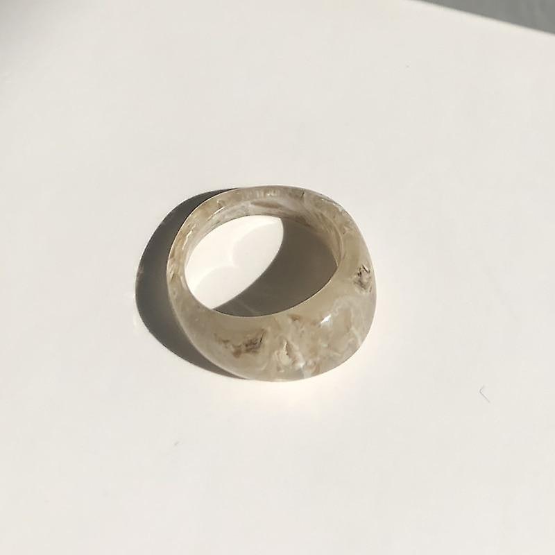 Acrylic Irregular Marble Pattern Ring