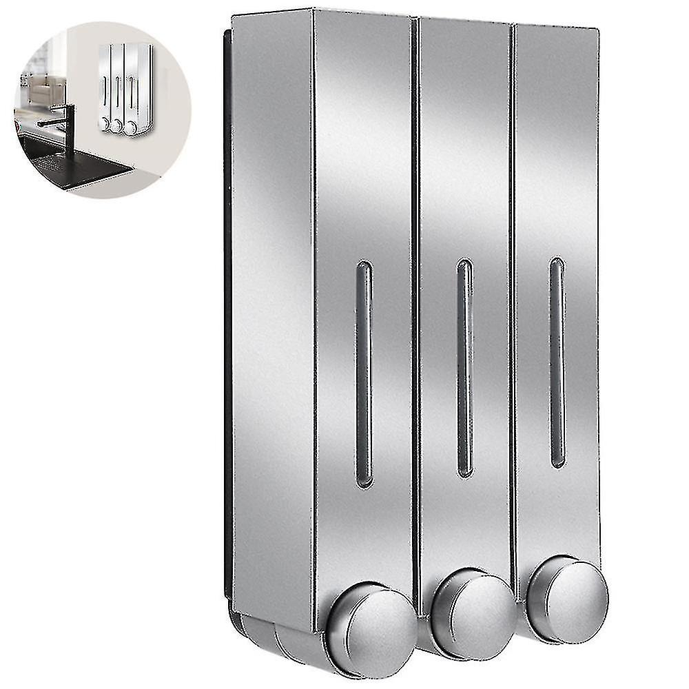 Double,three Heads Wall Mounted Soap Dispenser Shower Shampoo Container