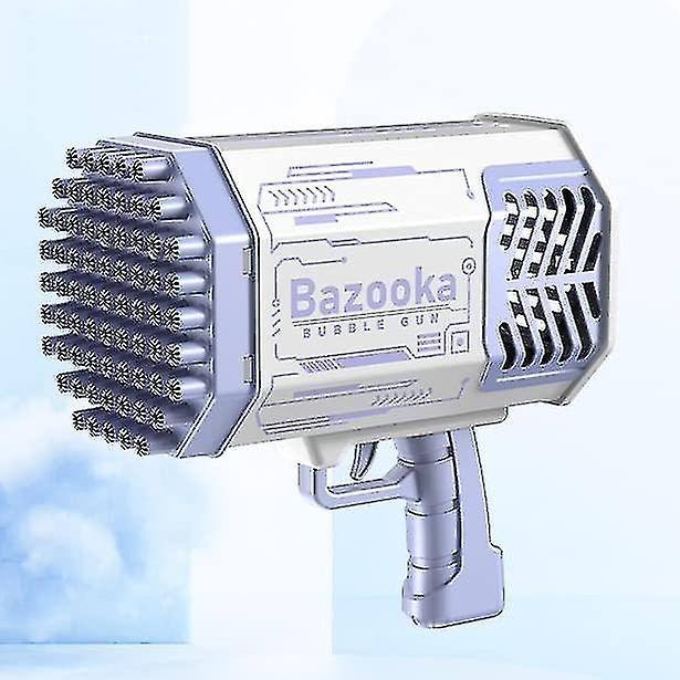 69 Hole Bubble Machine, 69 Hole Bazooka Bubble Machine, Colorful Light Strong Wind Bubble Machine, S