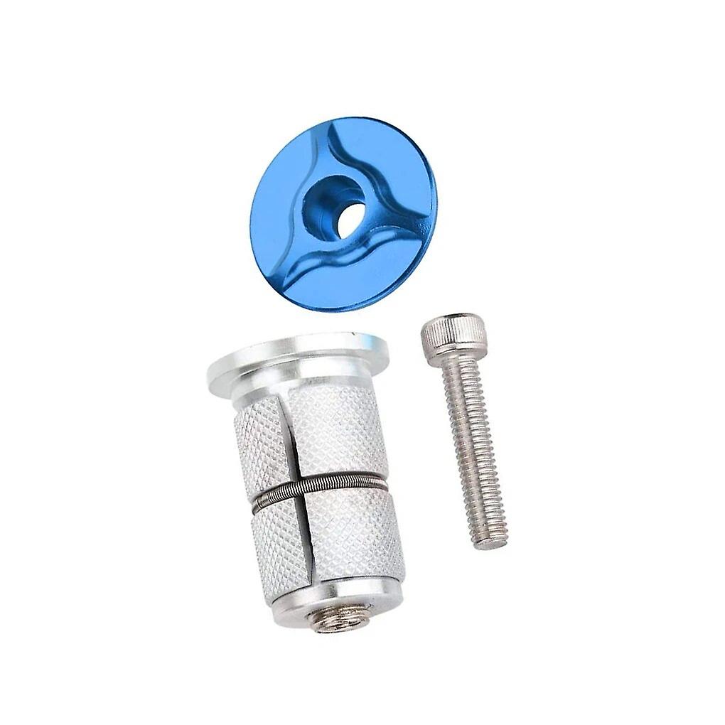 سماعة الدراجة الموسع الجذعية أعلى غطاء ضغط التوصيل الجبهة شوكة الضغط سدادات سماعات الرأس مسامير البراغي سبائك الألومنيوم الأحمر