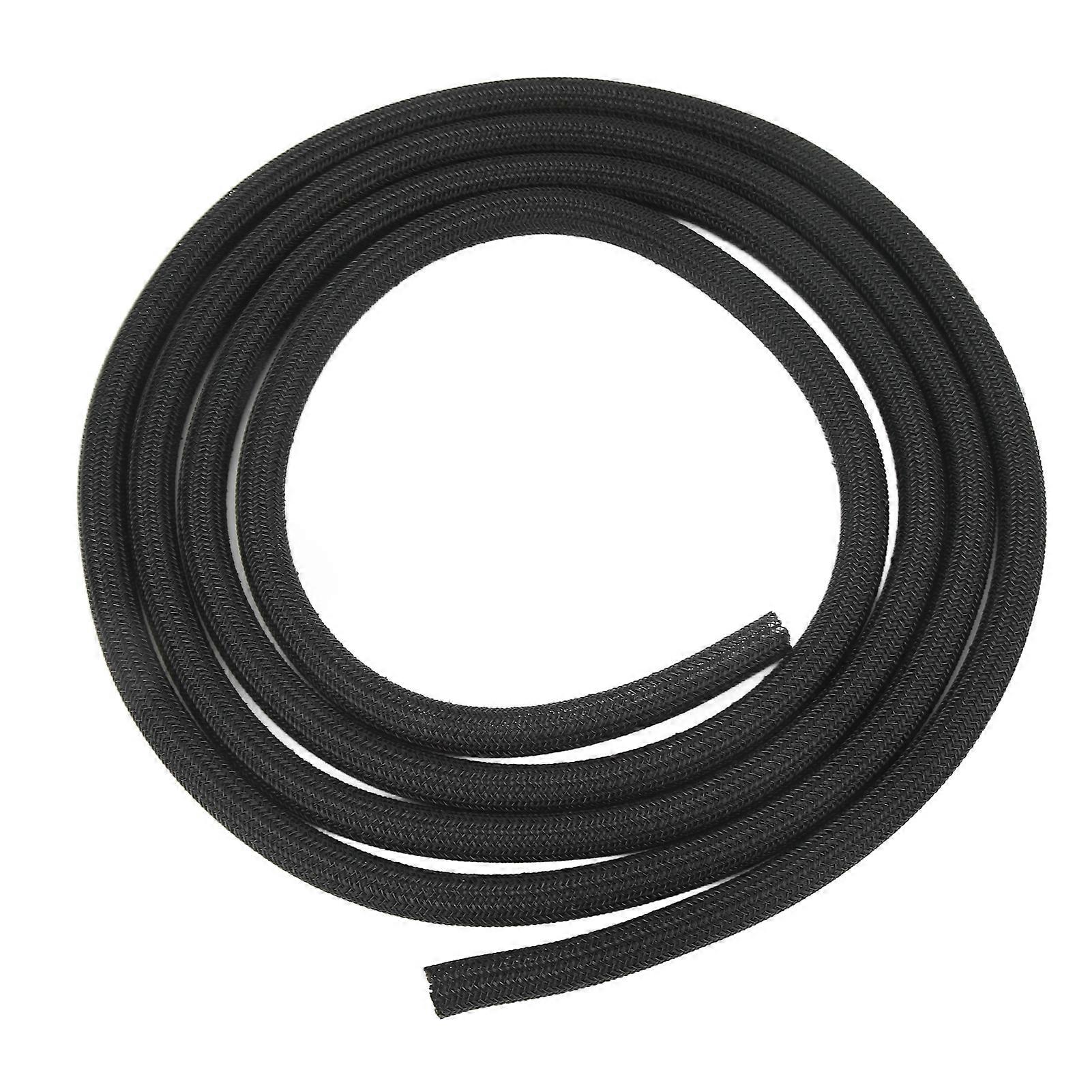 Cable Sleeve 1/2in Diameter Polyethylene Prevent Pets Chewing Black Cord Protector 3 Meter / 10ft 