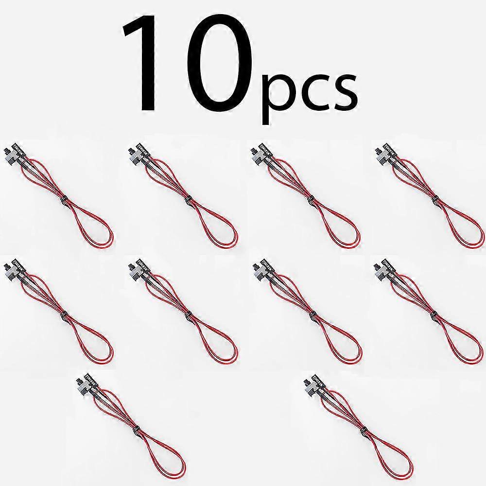 10Pack ATX Power Switch cable for Open mining case rig PC Mainboard On/Off/Reset