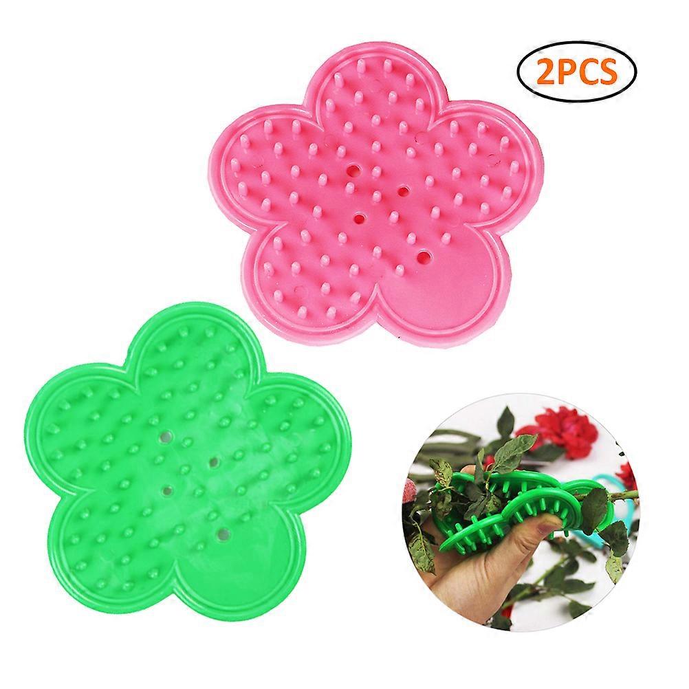 2pcs Rose Thorn Remover Plastic Thorn and Leaf Stripping Tool Floral Thorn Removing Tool