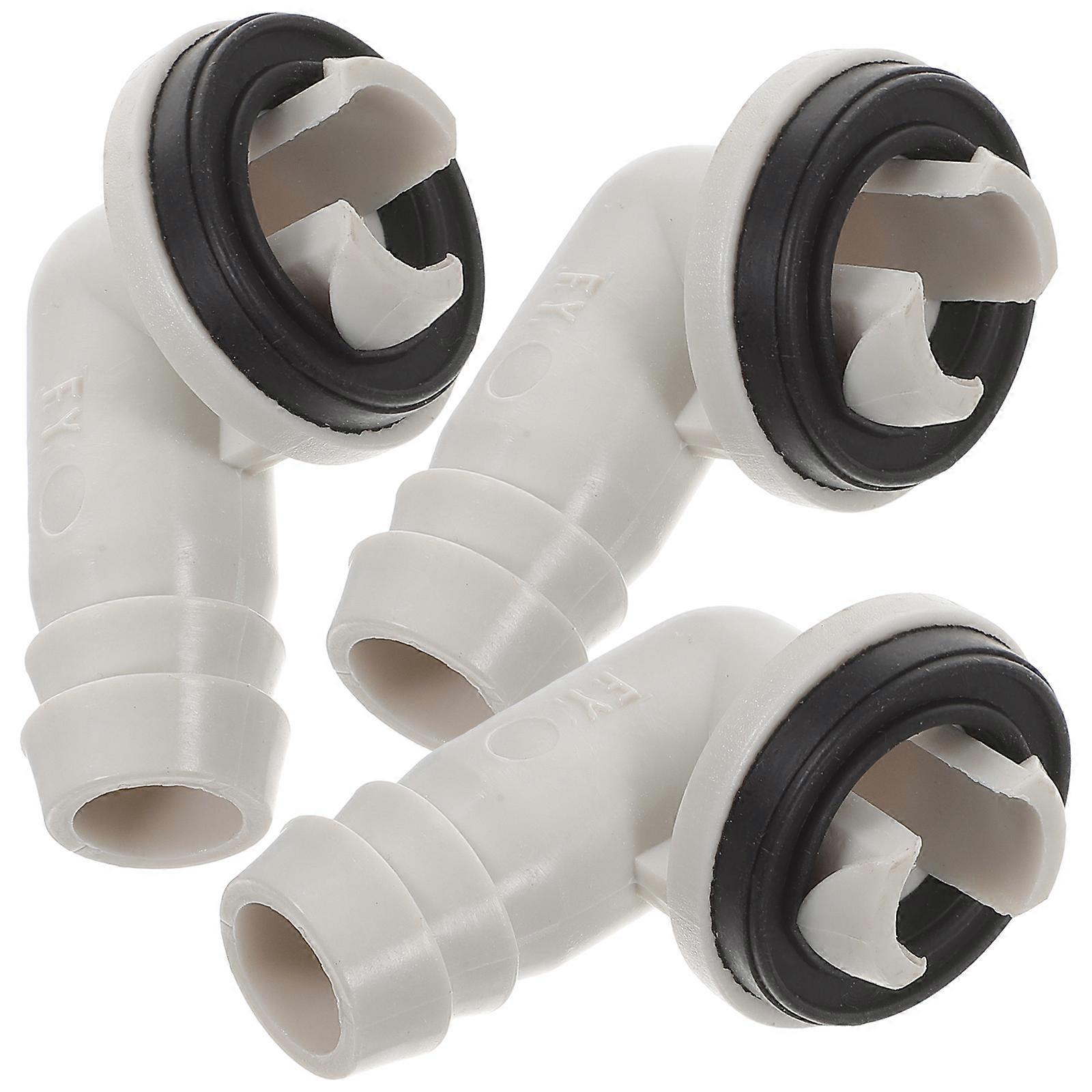 3pcs Ac Drain Hose Connector Split Unit Elbow Adapter 40mm Window Ac Unit Fitting Compatible for Midea 15mm