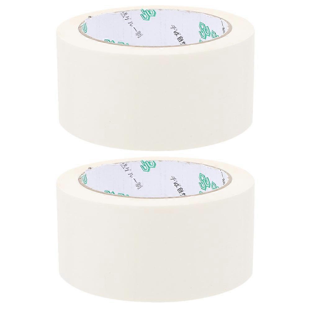 2 Rolls Packing Shipping Tape Writable Kraft Sealing Tape Writable Paper Delivery Packing Tape