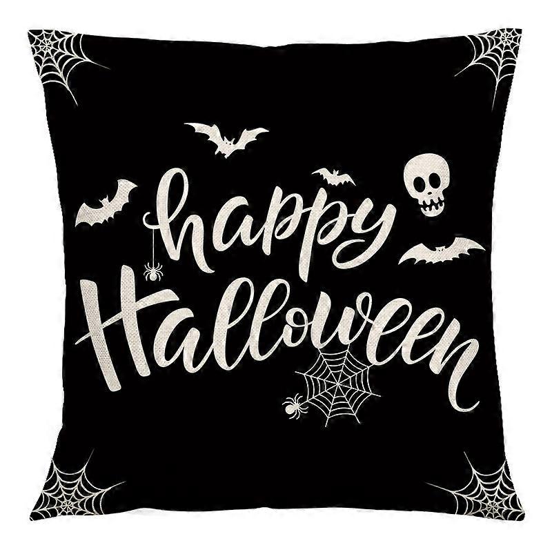 halloween kuddfodral linne pumpa hem soffa örngott sovrum kudde