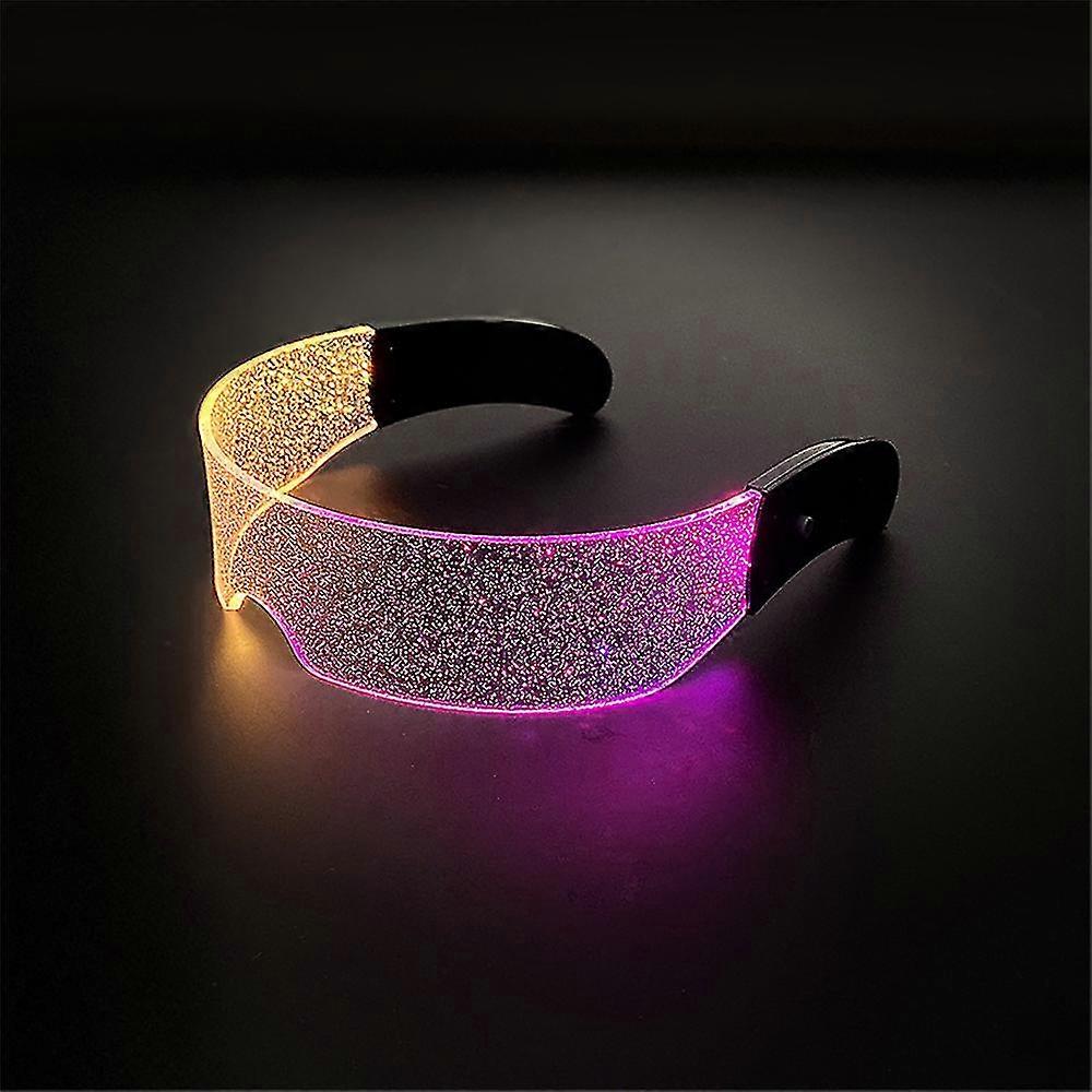 Futuristic LED Glasses Glow Adjustable Cyberpunk Glasses Multi-modes for Party