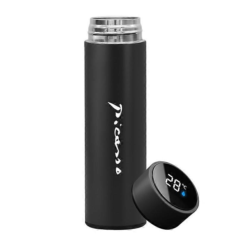 500ml Smart Digital Thermos Cup For Citroen picasso Intelligent temperature display water bottle insulation vacuum thermo bottle Kettles
