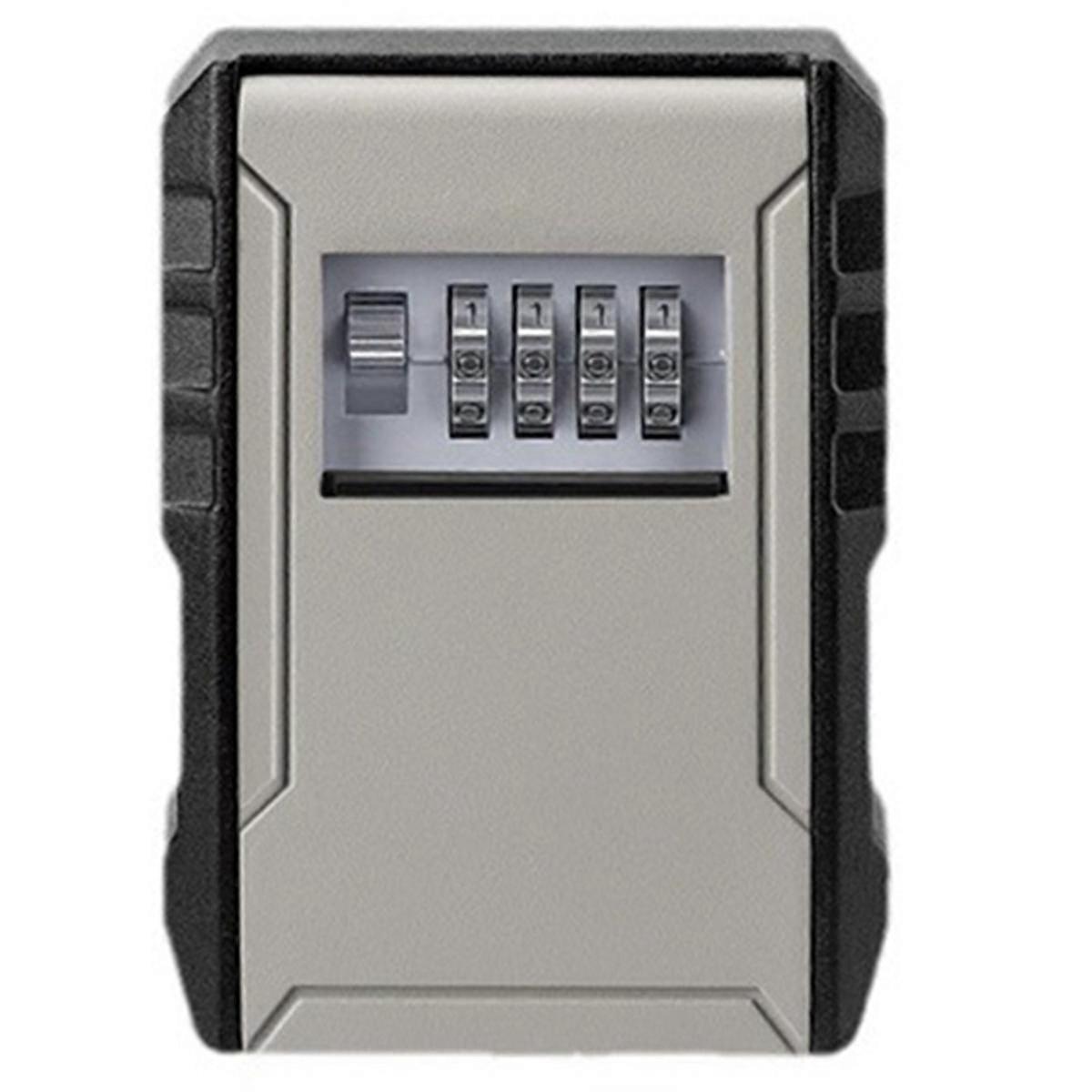 Large Space Design Password Key Box Gray Car Key Safe Box for Home Apartment Lockbox Installation