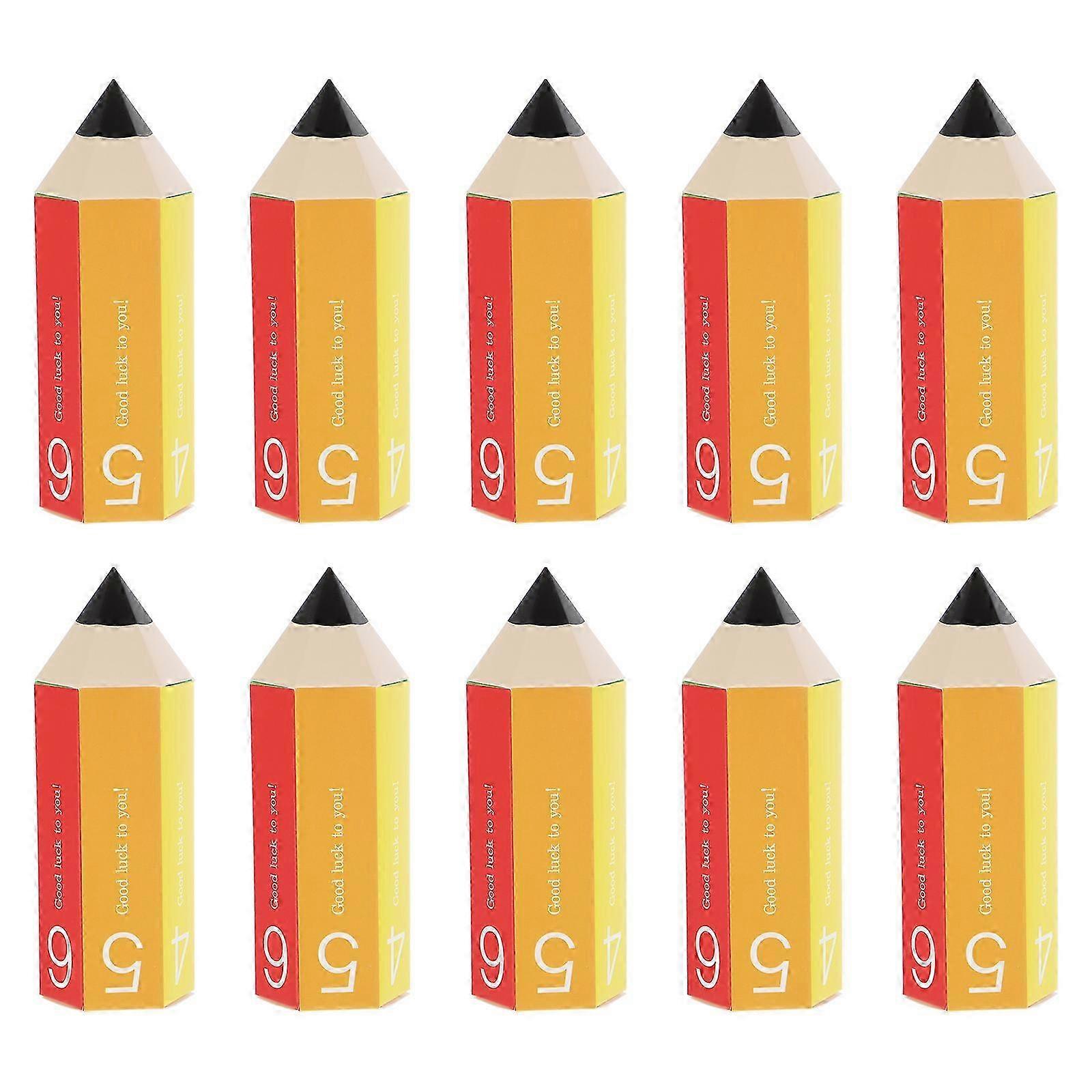 20pcs Pencil Shaped Candy Boxes Creative Pencil Cookies Boxes for Decorations
