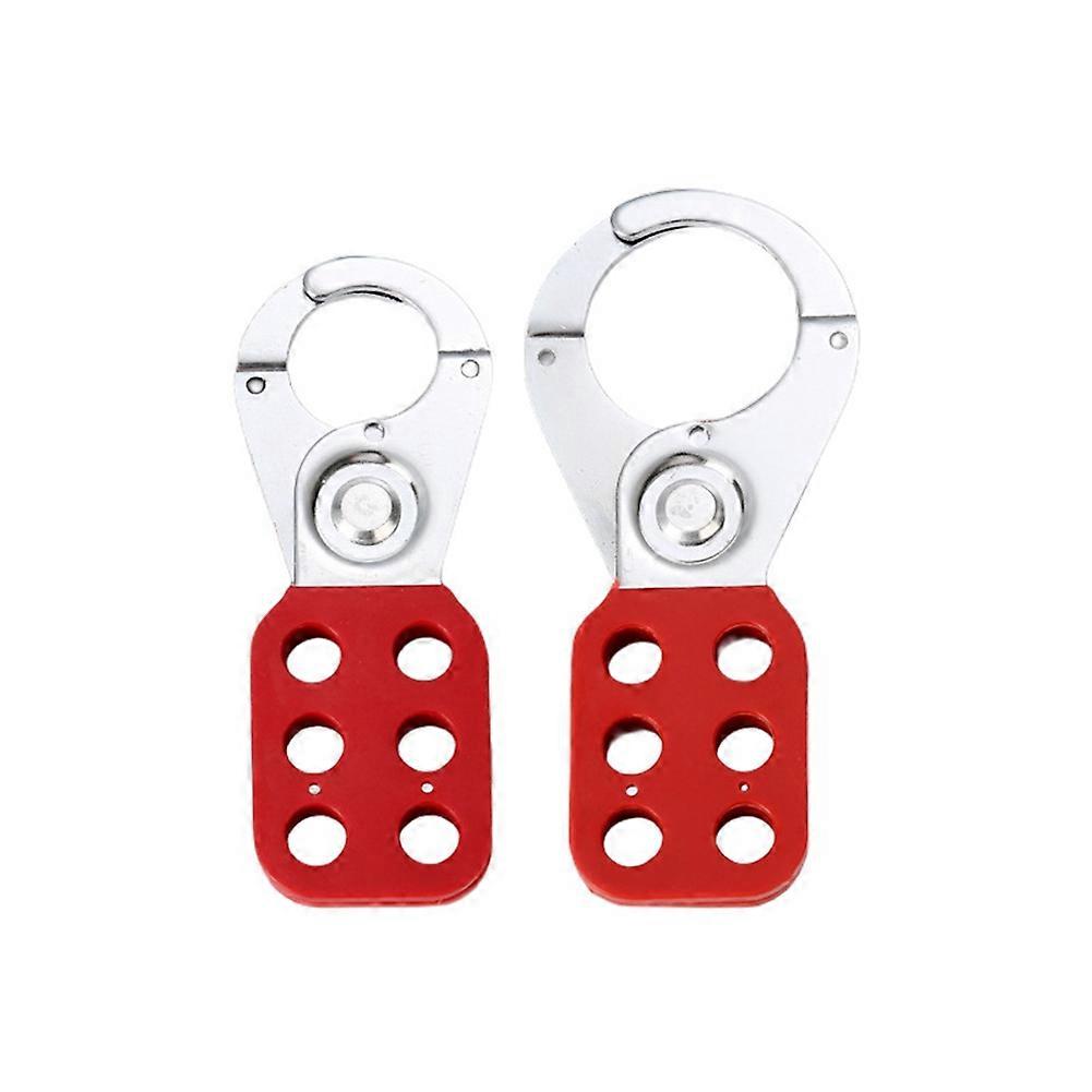 2 PCS Lock Out Tag Out Lock Hasp Safety Padlock Lockout Steel Nylon Hasp Lock for Industry Equipmen