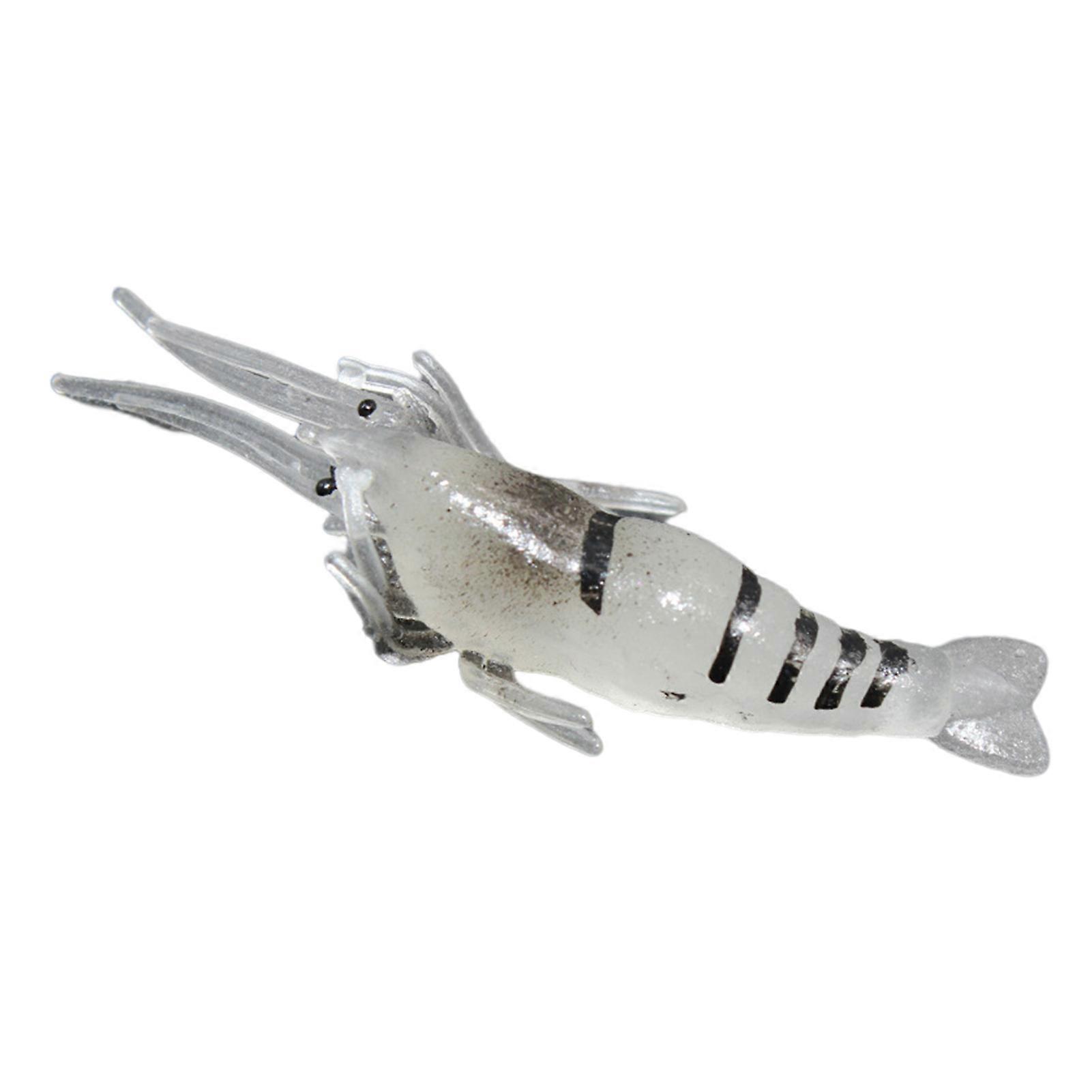 10pcs Garnelenköder Angelköder 4cm kleiner künstlicher Garnelenköder für Süßwasser Salzwasser Bass Crappie