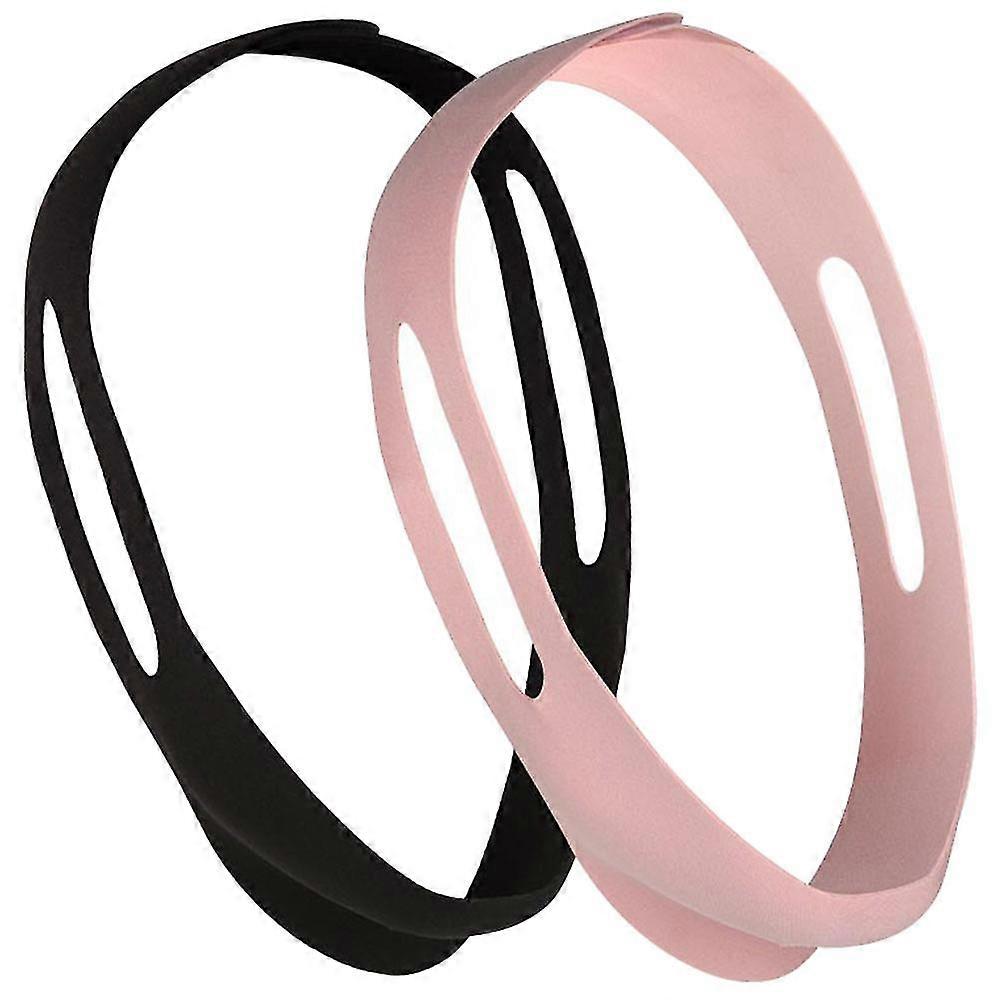 2Pcs Anti-snoring Chin Strap Practical Snoring Solution Strap Elastic Design Snoring Chain Strap