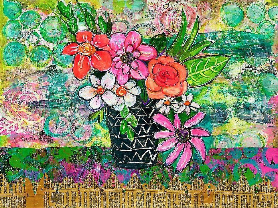 Avery Daisy Flower 5d Full Drill Diamond Painting Kit