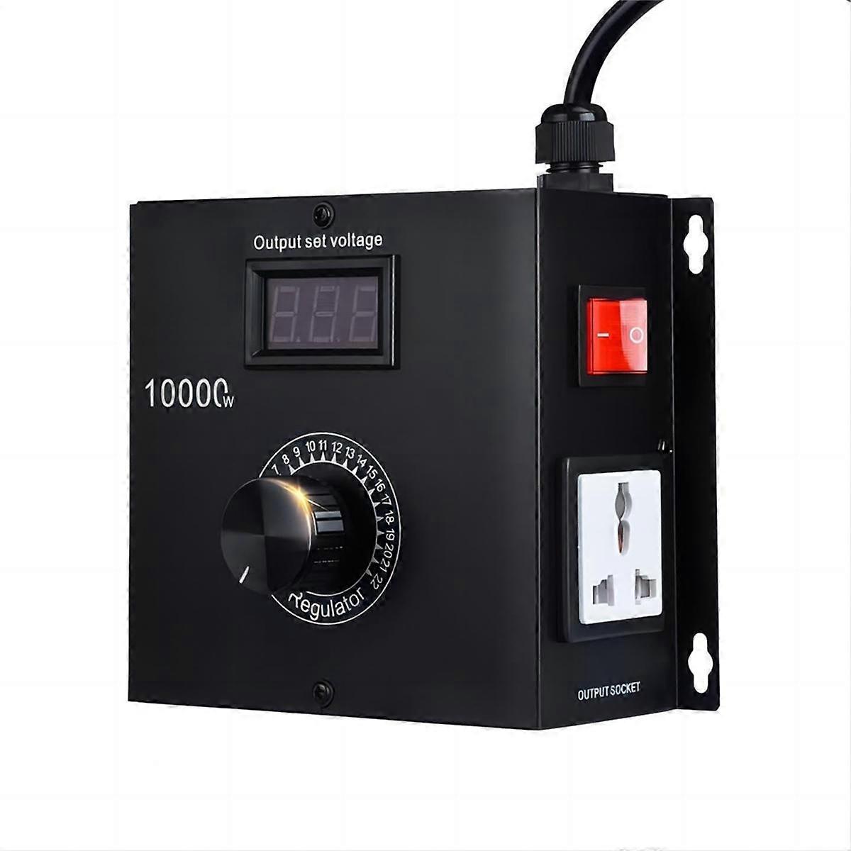 10000W AC Variable Speed Controller 120V-220V 15A, Fan Speed Controlle Motor Speed Controller for E