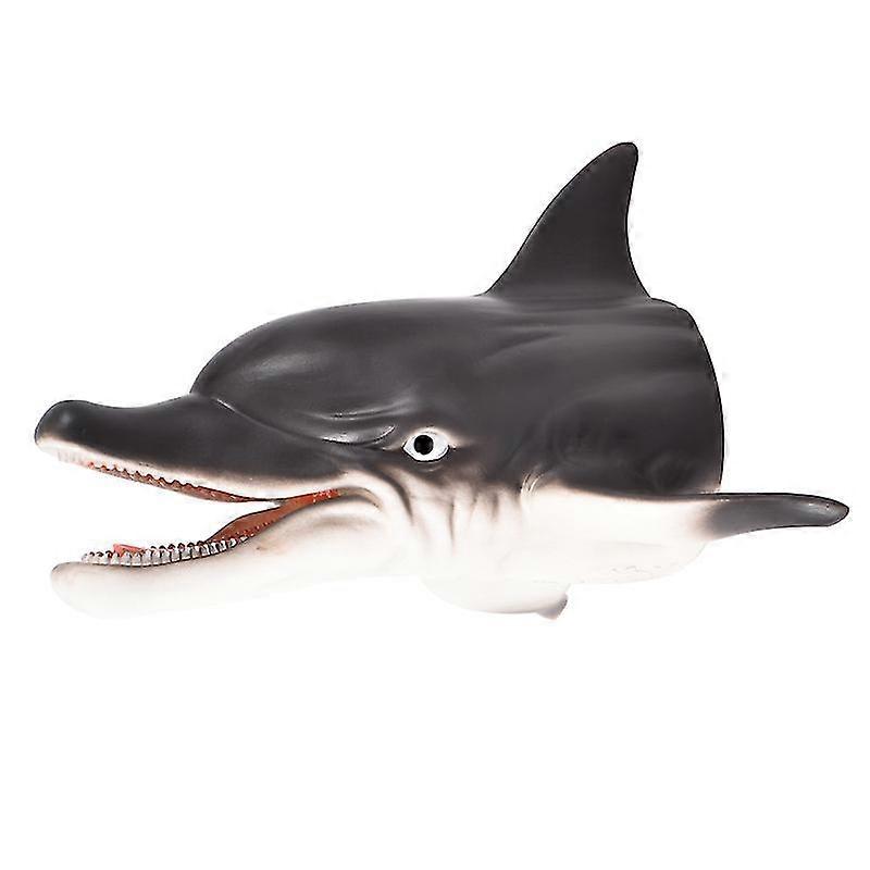 Dolphin Hånddukker Myk Gummi Dyr HodeHansker Simulering Modeller Barneleker
