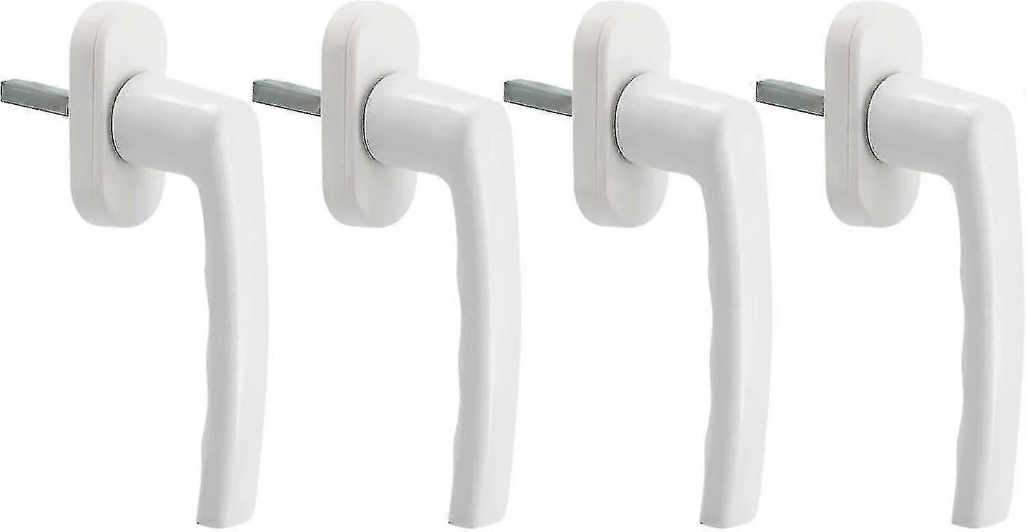 White Window Handle, 4 Pieces Universal Window Handle, Aluminum Window Handle Fits Left And Right