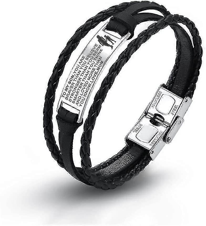Adjustable Leather Bracelets For My Son - Celebrating Birthday And Graduation