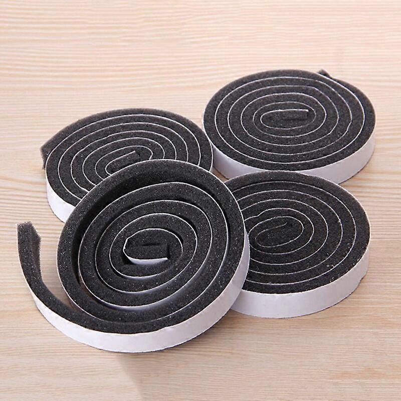 4pcs/set Self-Adhesive Sponge Foam Tape Door Window Sealing Strip Wind-proof Sound
