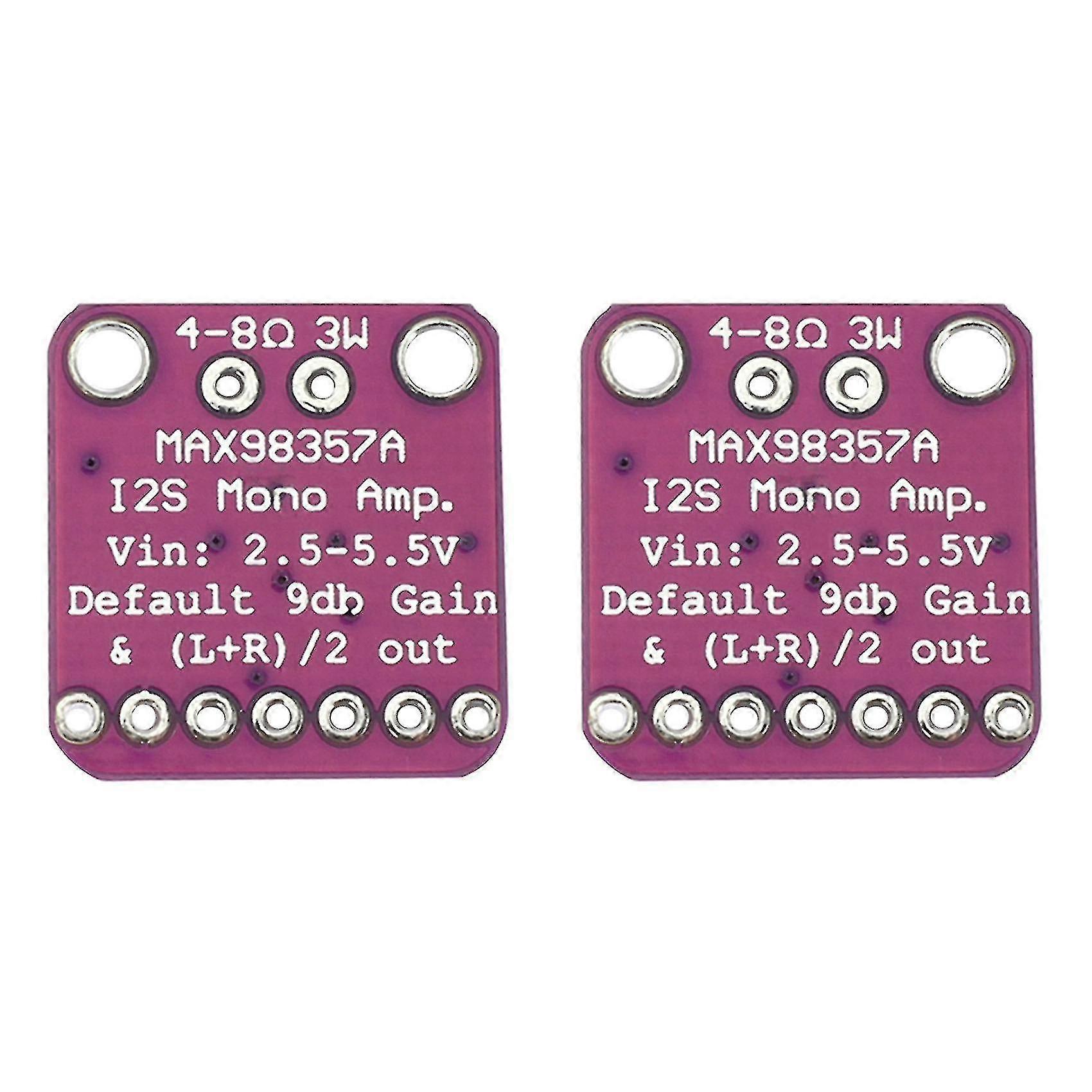 2x I2s Class D Amplifier Filterless Audio Board Compatible With Raspberry Pi