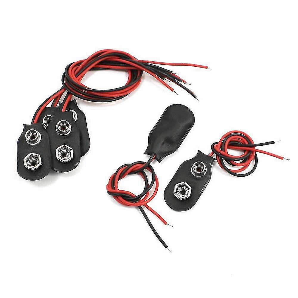 15cm Cable 9v Battery Terminal Connection Holder 6 Pieces