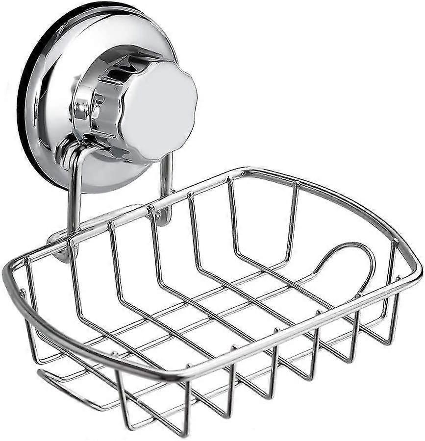 Super Strong Vacuum Suction Cup Bathroom Soap Dish Holder With Hook