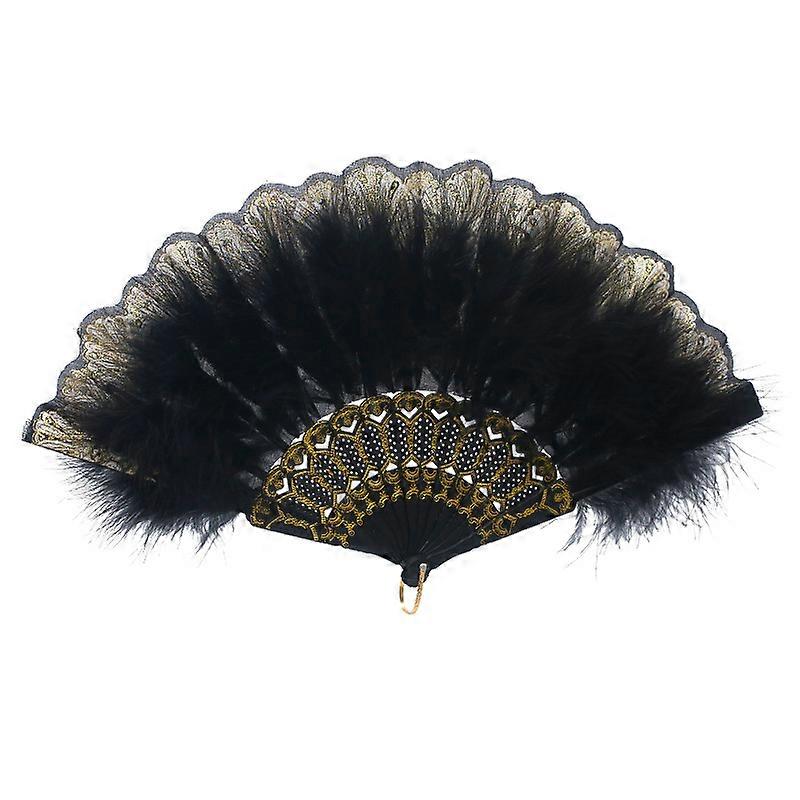 Feather Fan Flapper Folding Hand