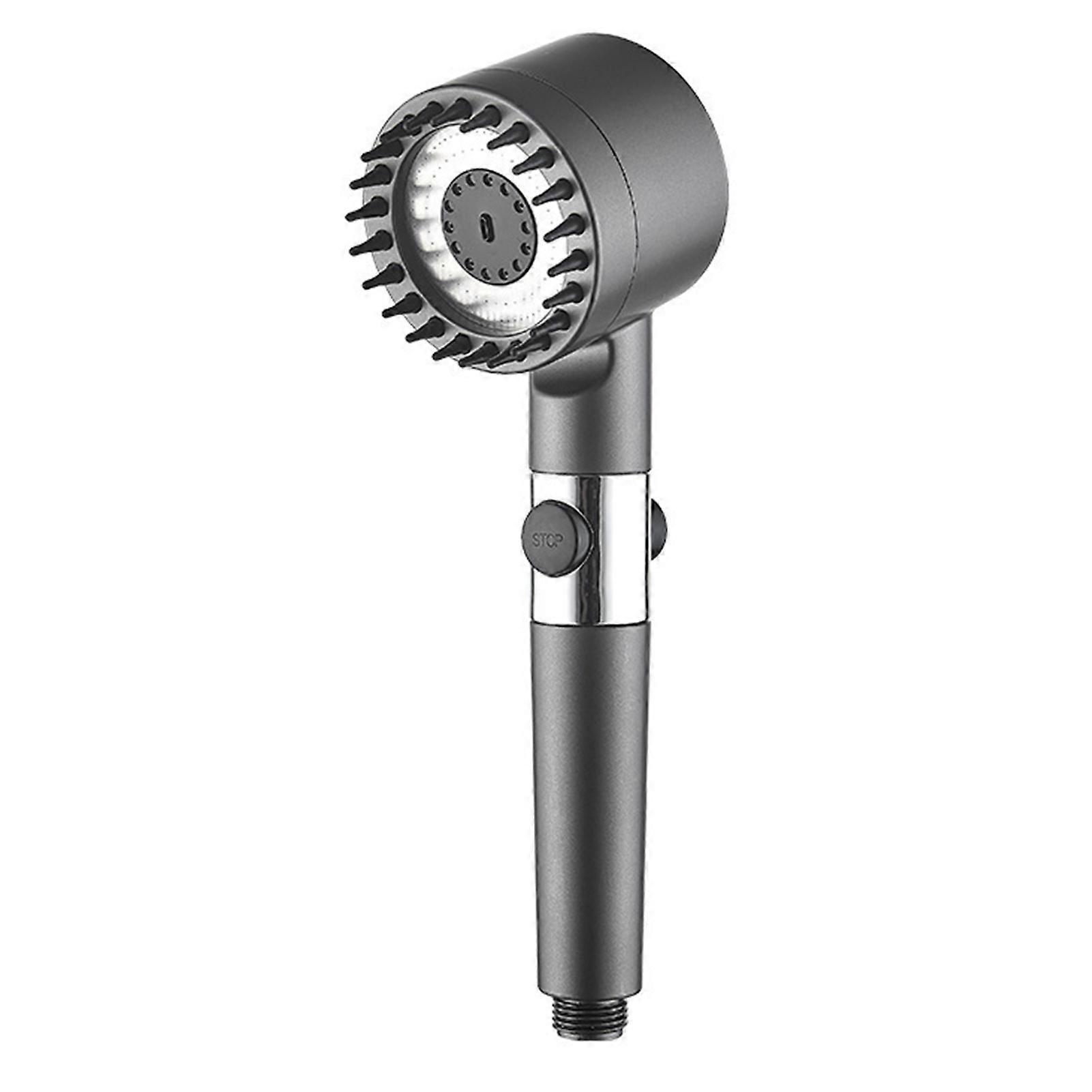 High Pressure Filtered Handheld Shower Head 3 Spray Modes ON/OFF Switch Inner Filter Showerhead for Pets Bathing Toilet Corner Cleaning