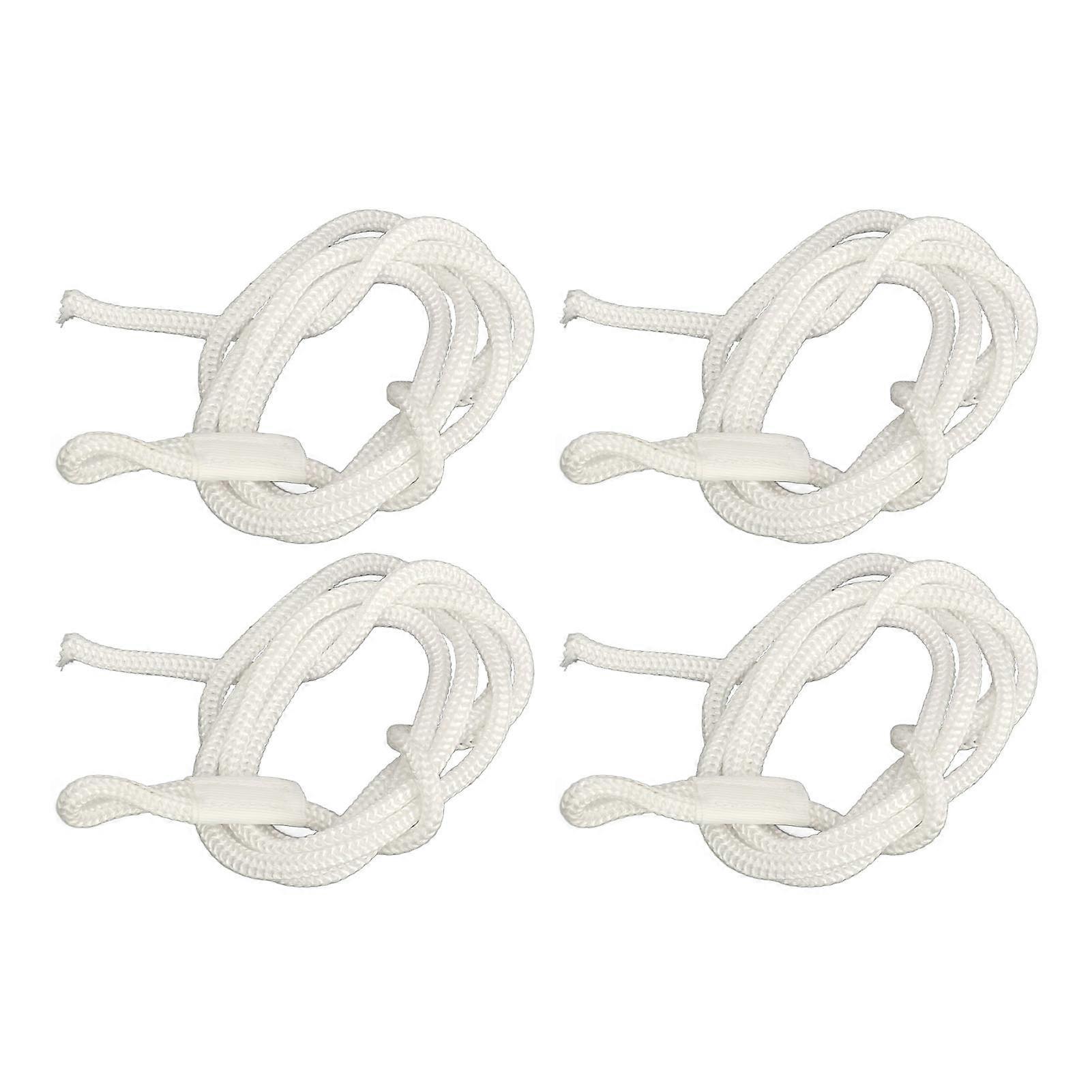 4PCS 码头线 1.5m 长高强度涤纶耐磨船用防撞绳船用白色