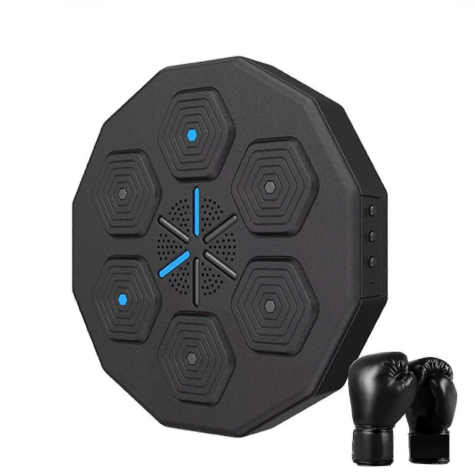 Musikk Boxing Machine Hjem Wall Mount Elektronisk Smart Focus Agility Training Digital Boxing Wall Target stanseputer og hansker