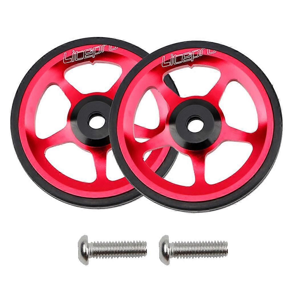 Leichte CNC-Aluminiumlegierung Easy Wheels für Falträder Rot