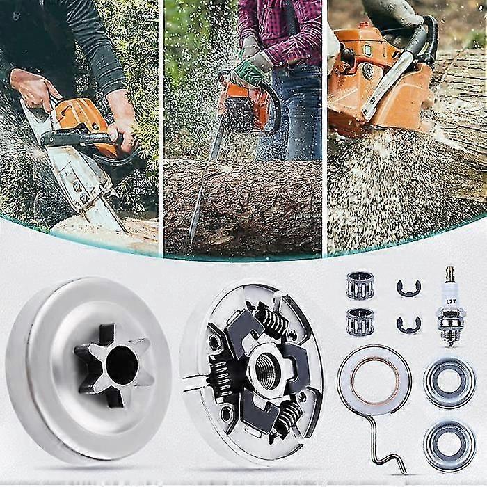 3/8" 6t Cruttch Sprocking Drum Compatible With 017 018 019 019t 021 023 025 Ms170 Ms180 Ms190 Ms210 Ms230 Ms250 Ms191 Ms211 With Spark Plug -