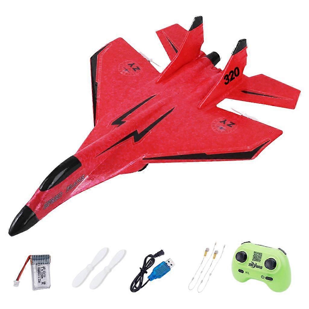 EPP RC Aircraft 2 Channel Night Light Fixed-Wing Glider Plane RTF Red